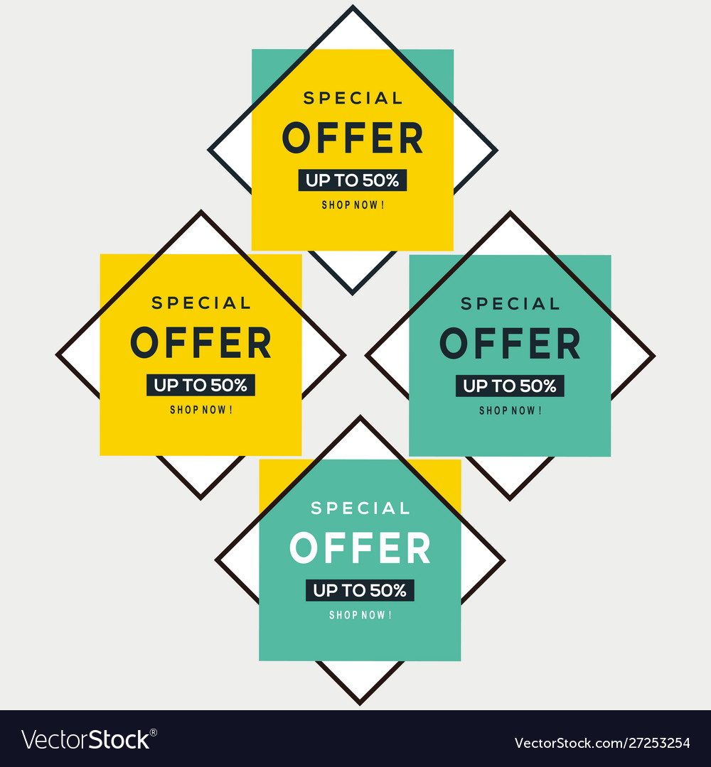 Sale banner template design big special offe Vector Image