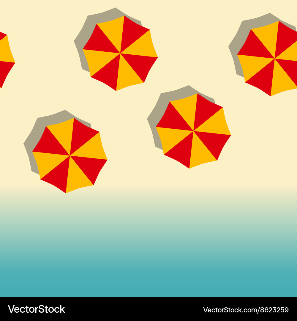 Beach vertical seamless Royalty Free Vector Image