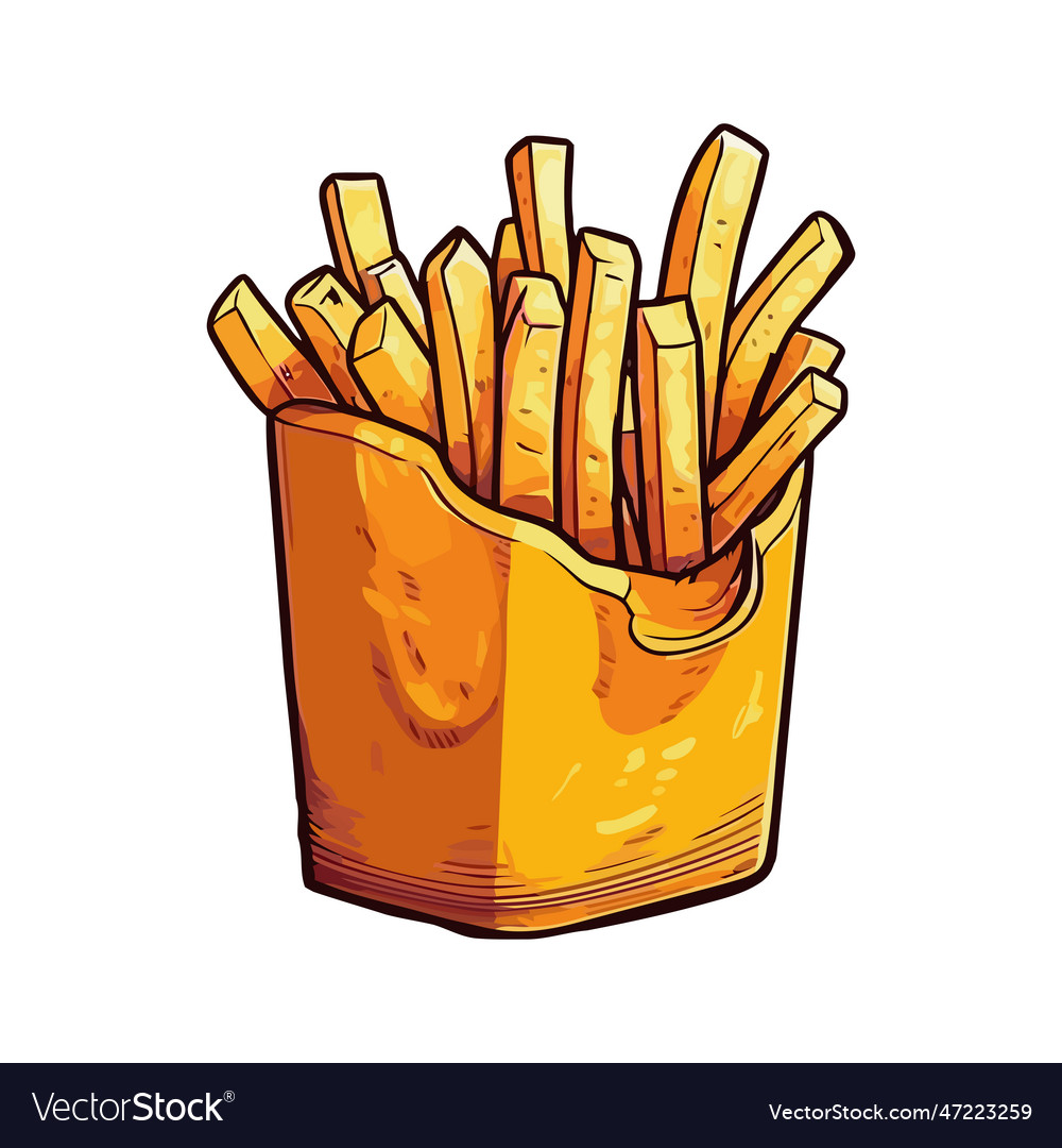 Fast food french fries unhealthy icon