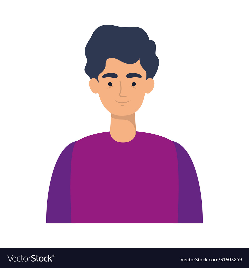 Isolated avatar man design Royalty Free Vector Image