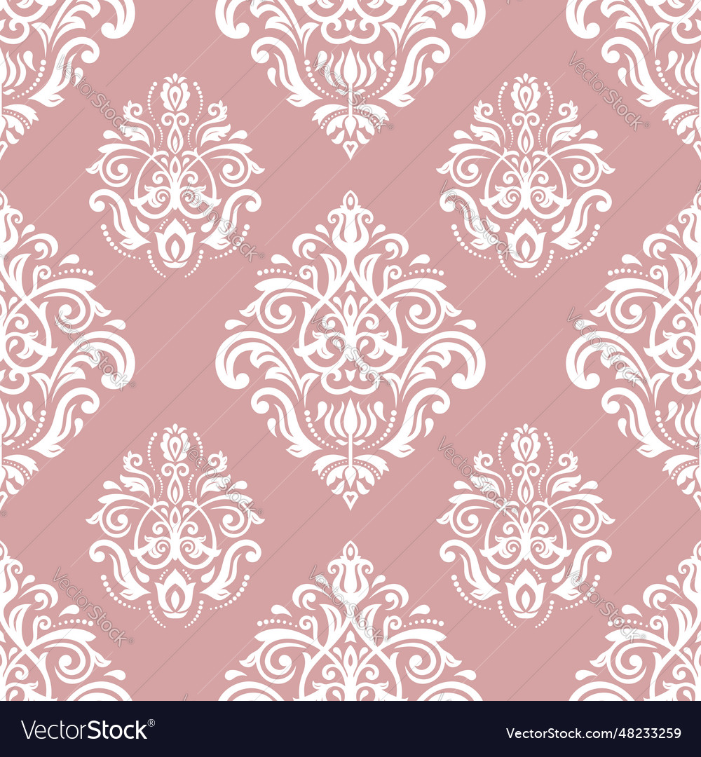 Orient damask seamless background Royalty Free Vector Image