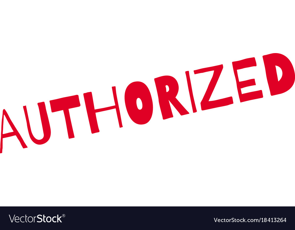 Authorized rubber stamp Royalty Free Vector Image