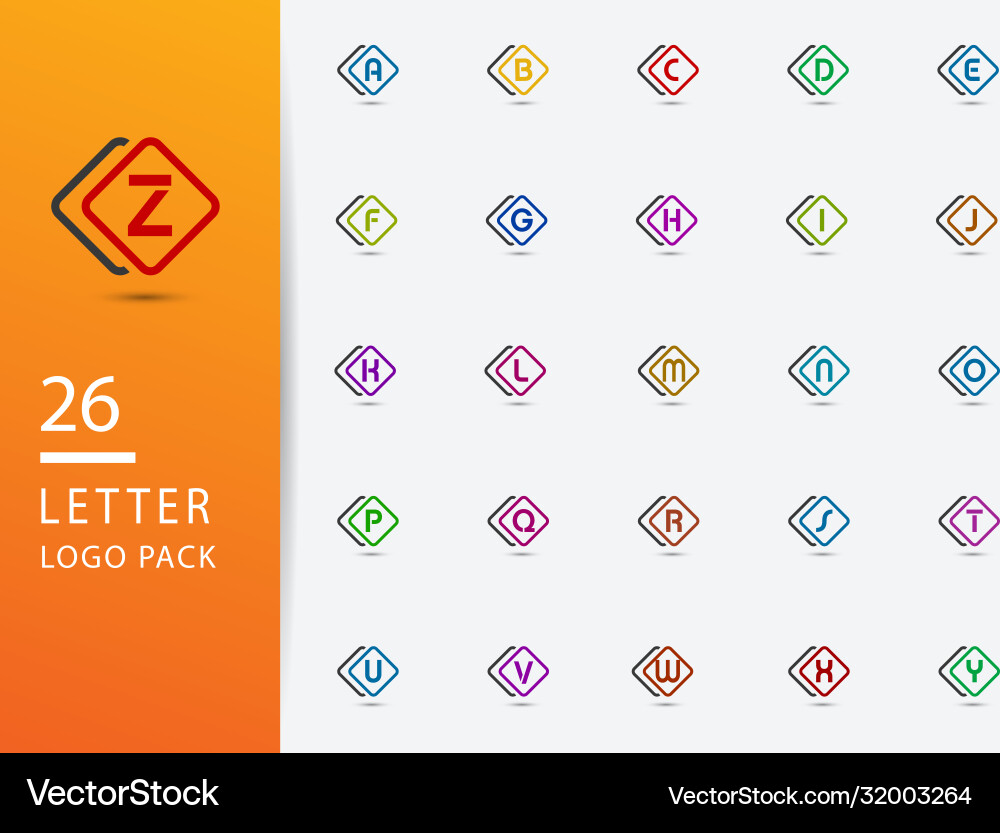 Initial letter logo design simple and clean flat Vector Image