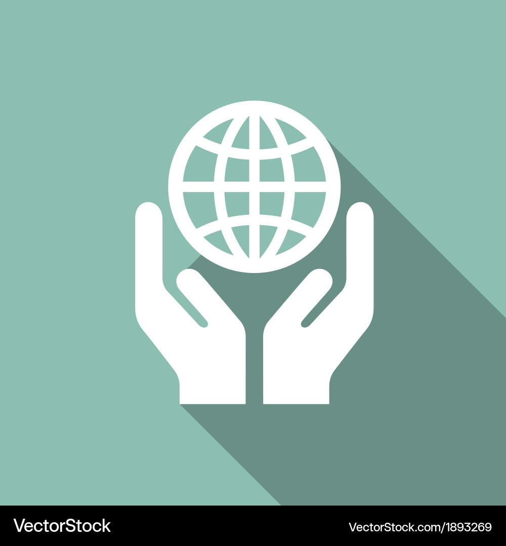 Eco flat icon Royalty Free Vector Image - VectorStock