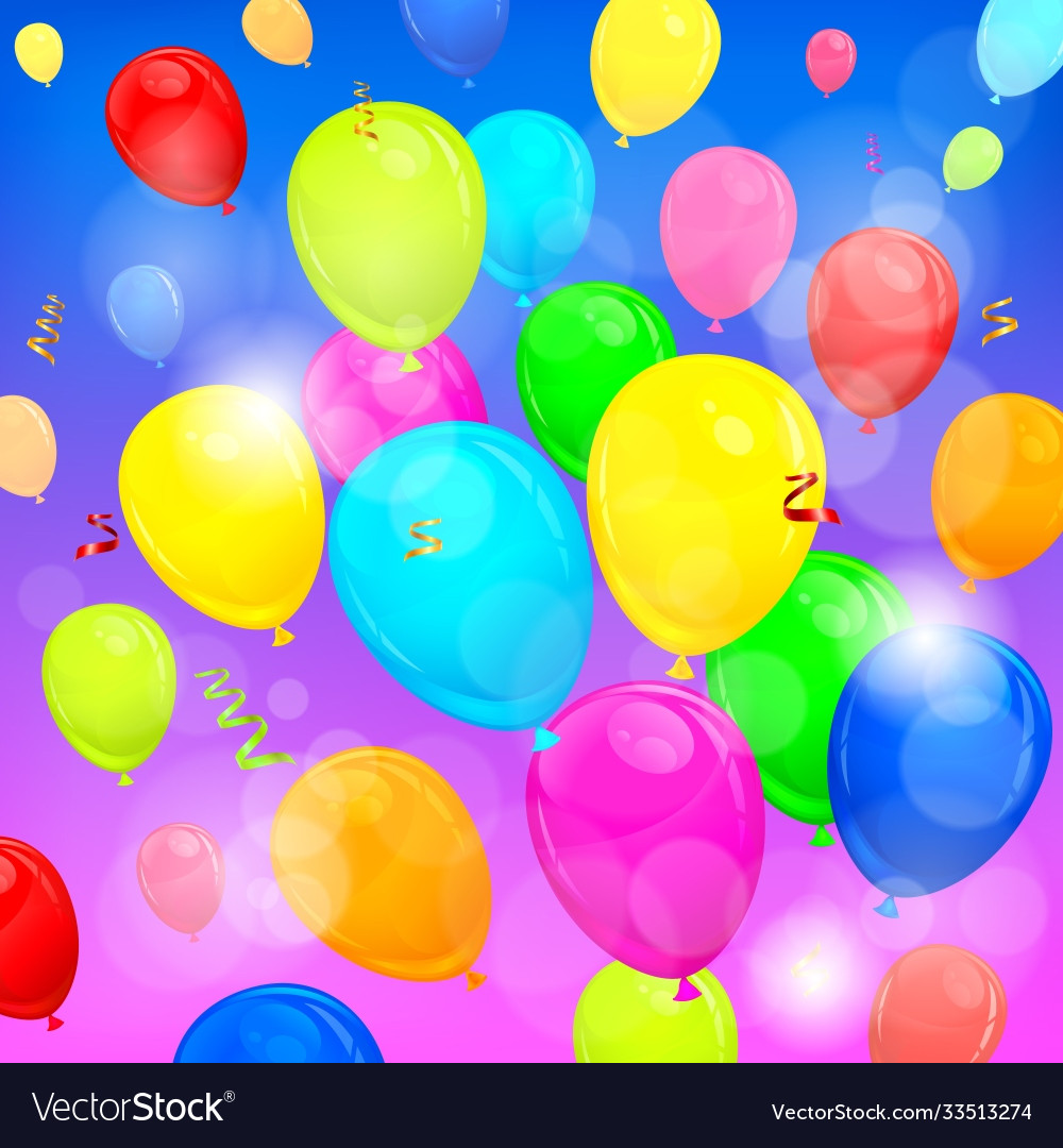 Color air balloons background