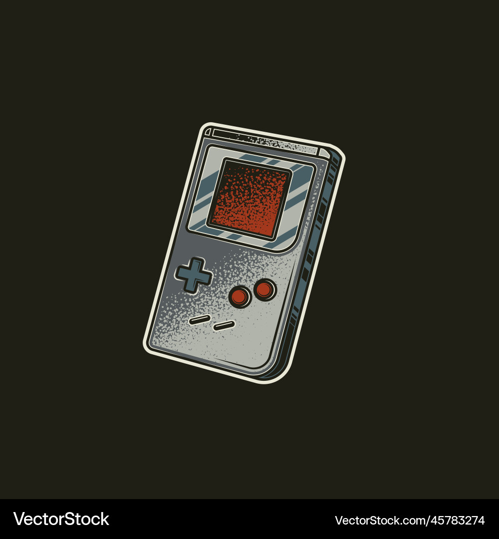 Portable game console Royalty Free Vector Image