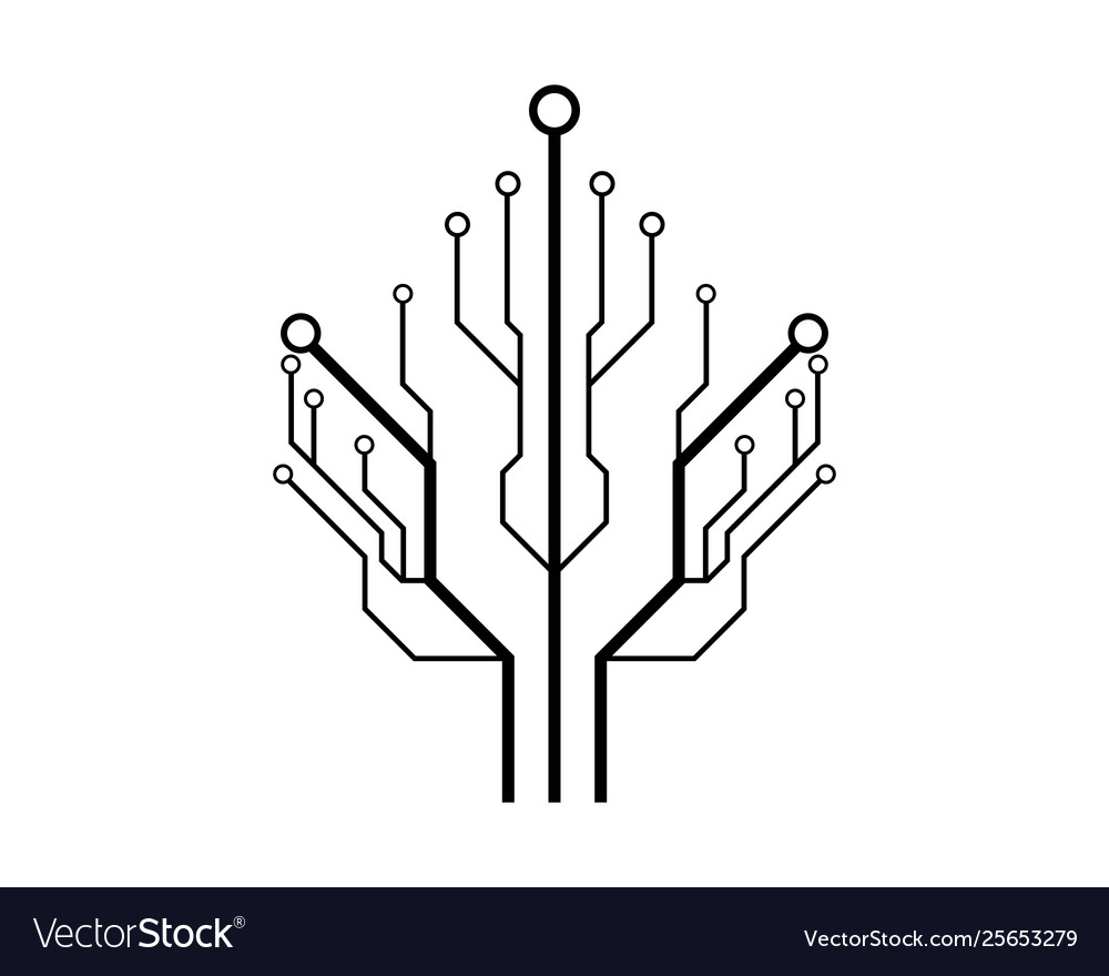 Circuit Logo Template Icon Royalty Free Vector Image 9288