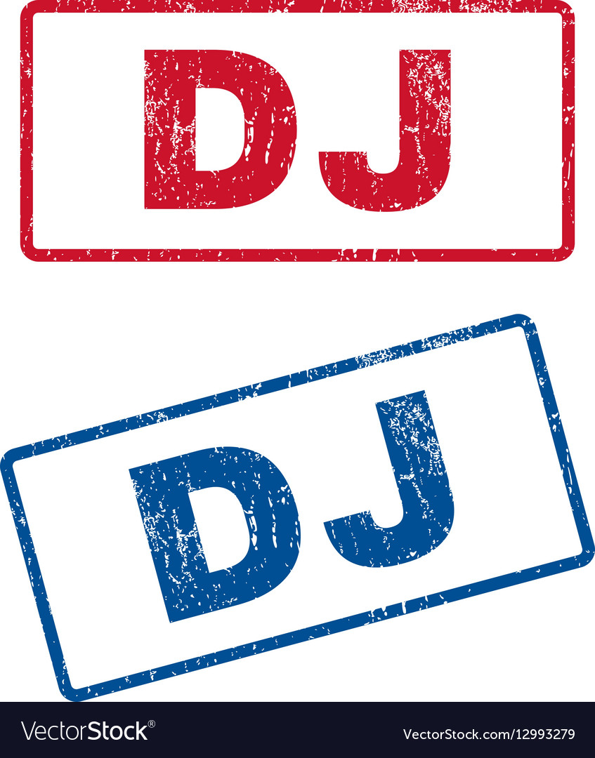 Dj rubber stamps