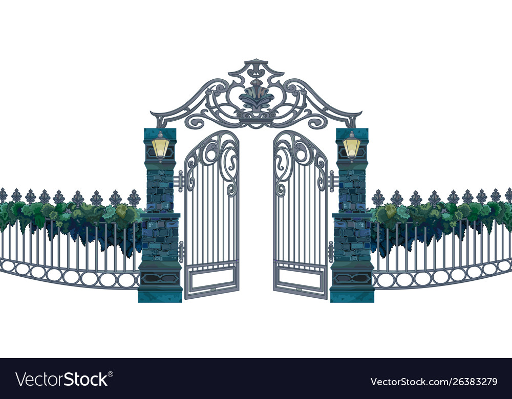 Gates Royalty Free Vector Image VectorStock
