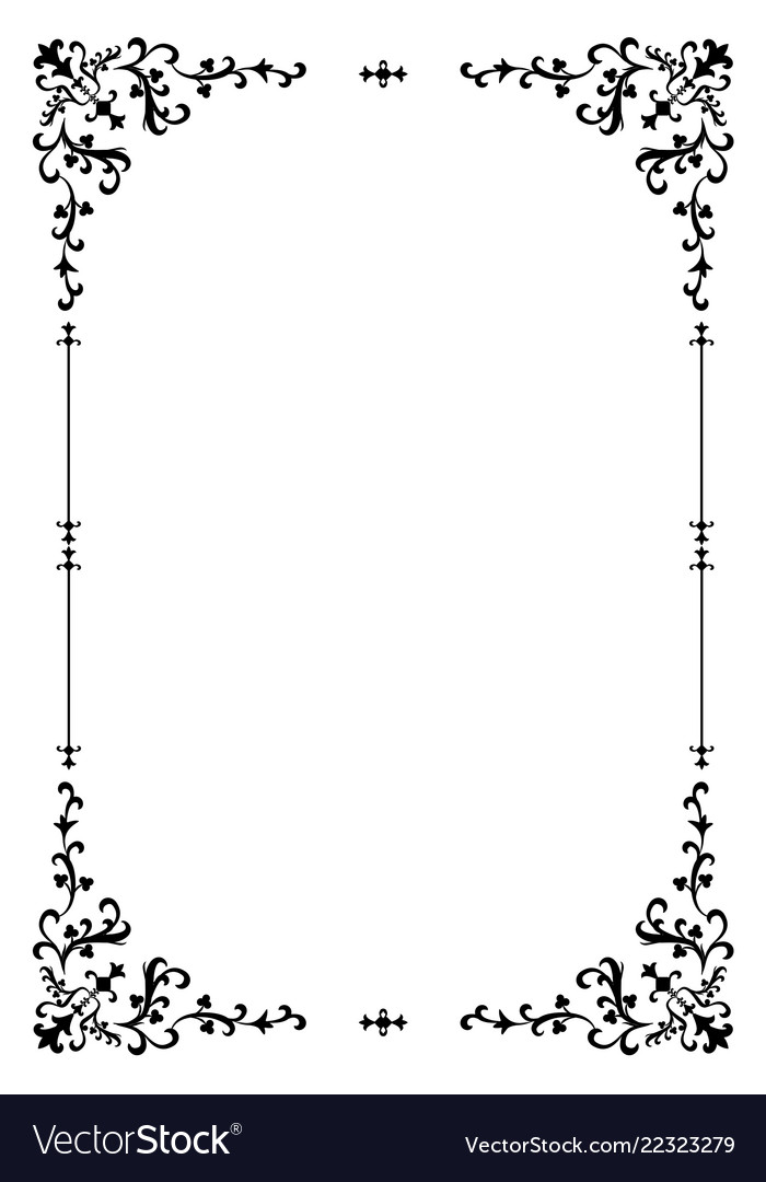 Retro ornamental frame Royalty Free Vector Image