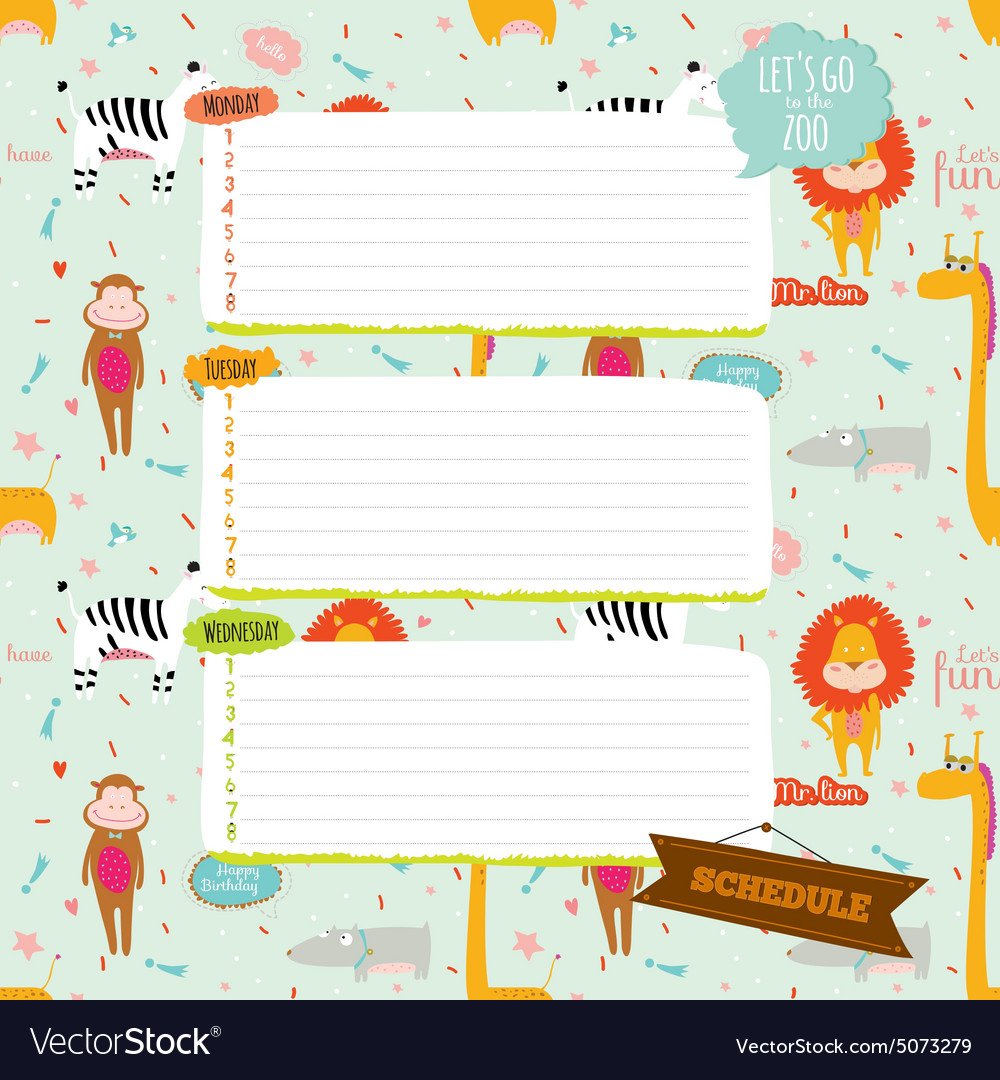 Cute planner stickers organizer tags color Vector Image