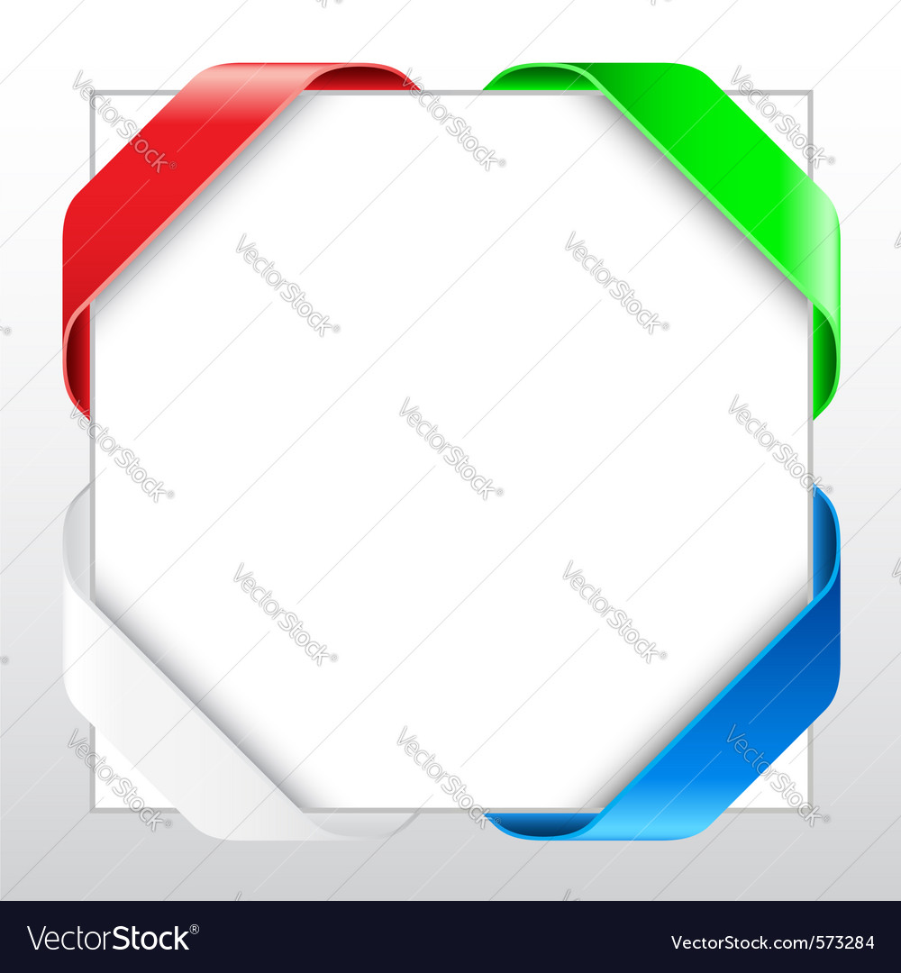 blank ribbon border royalty free vector image vectorstock