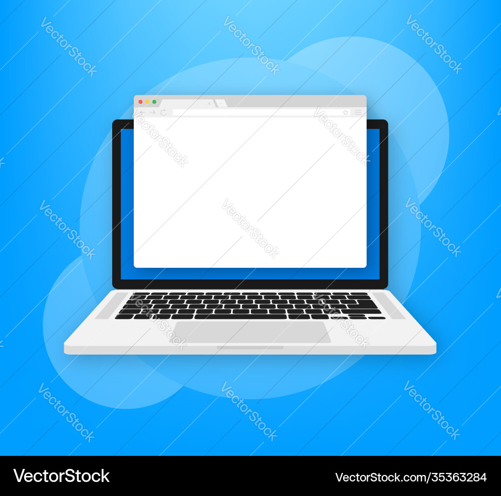 Browser window or web Royalty Free Vector Image