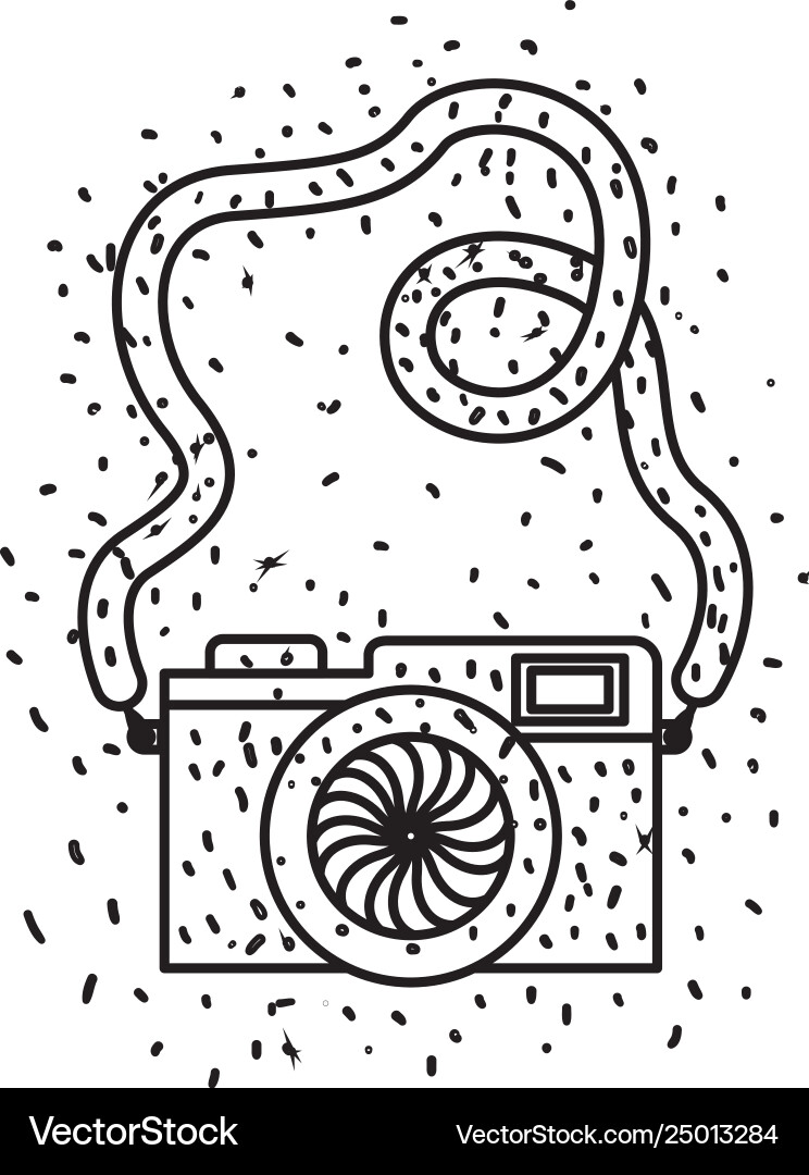 Camera photographic isolated icon Royalty Free Vector Image