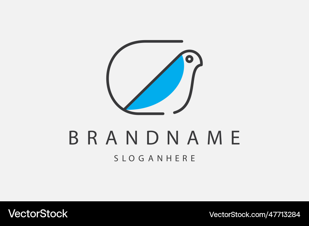 Letter c bird Royalty Free Vector Image - VectorStock