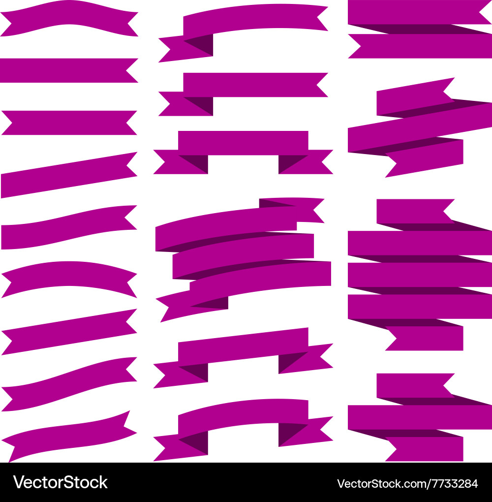 Ribbons collection Royalty Free Vector Image - VectorStock