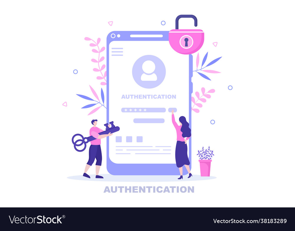 Security authentication. Courses Date social Media ads