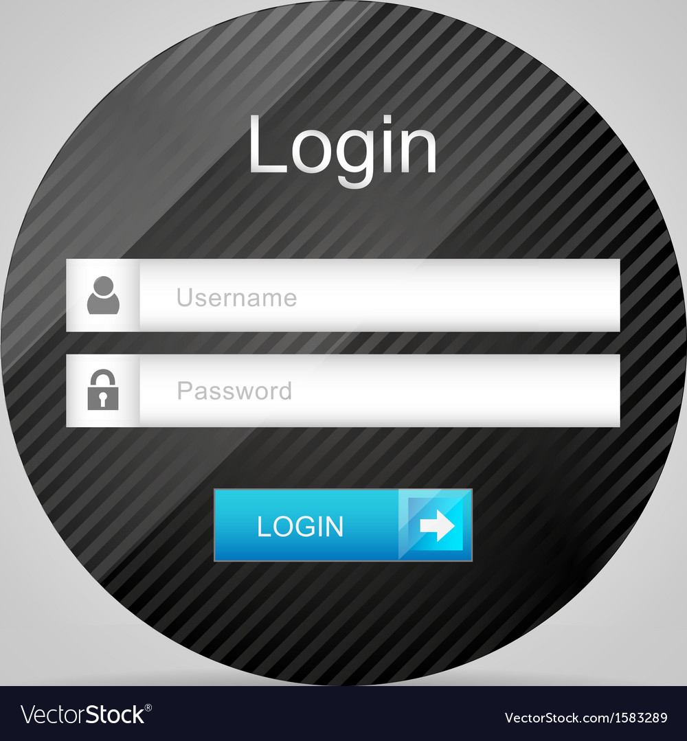 Login Interface Username And Password Royalty Free Vector 2661