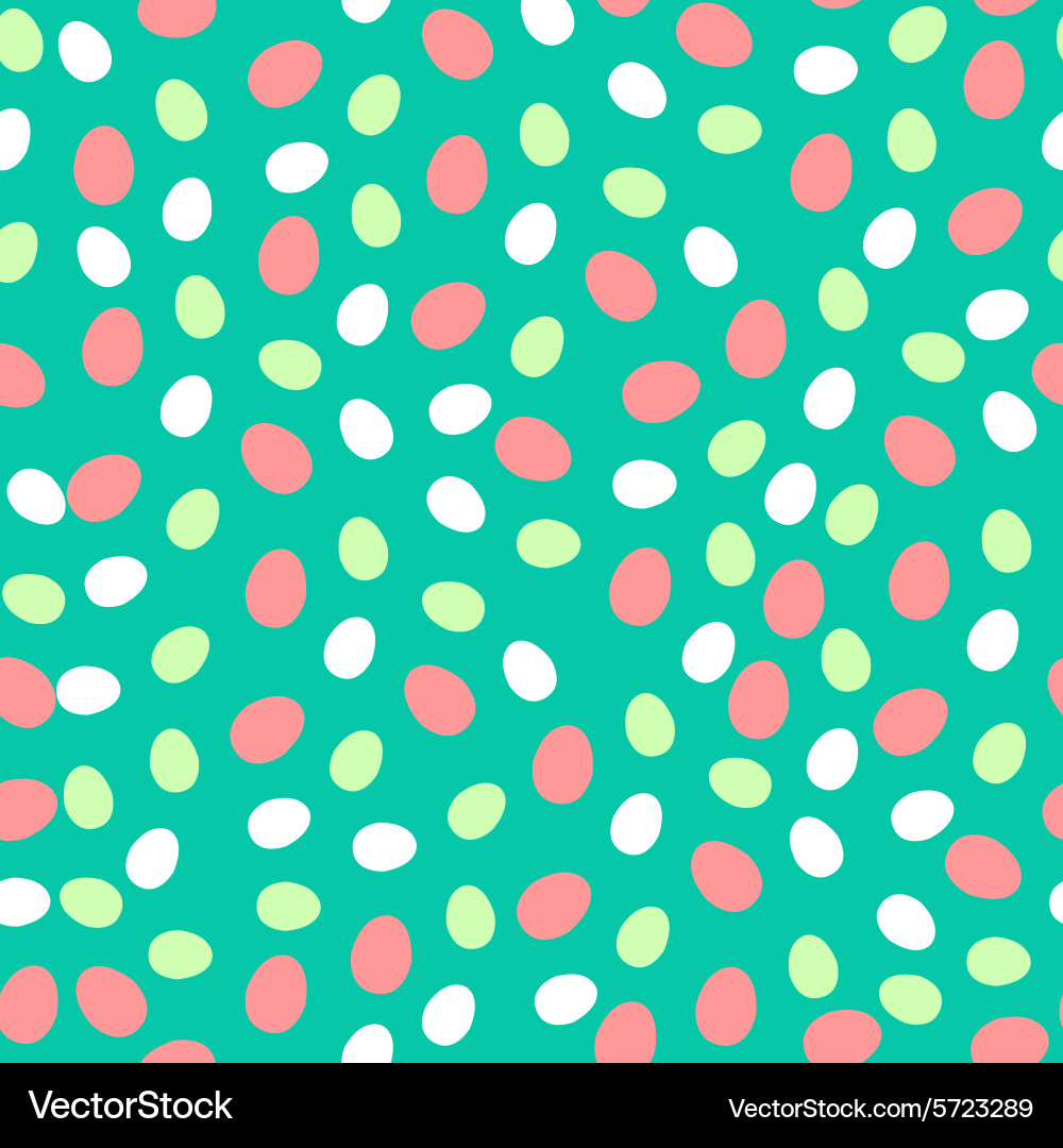 Seamless pattern with easter eggs Royalty Free Vector Image