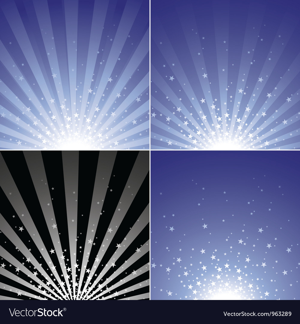 Star burst set Royalty Free Vector Image - VectorStock