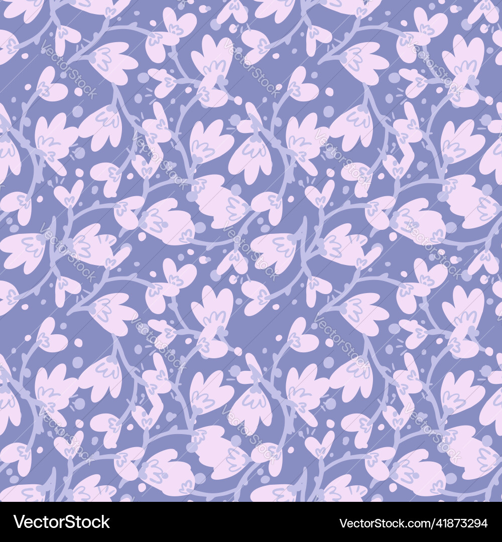 Abstract flowers seamless pattern Royalty Free Vector Image