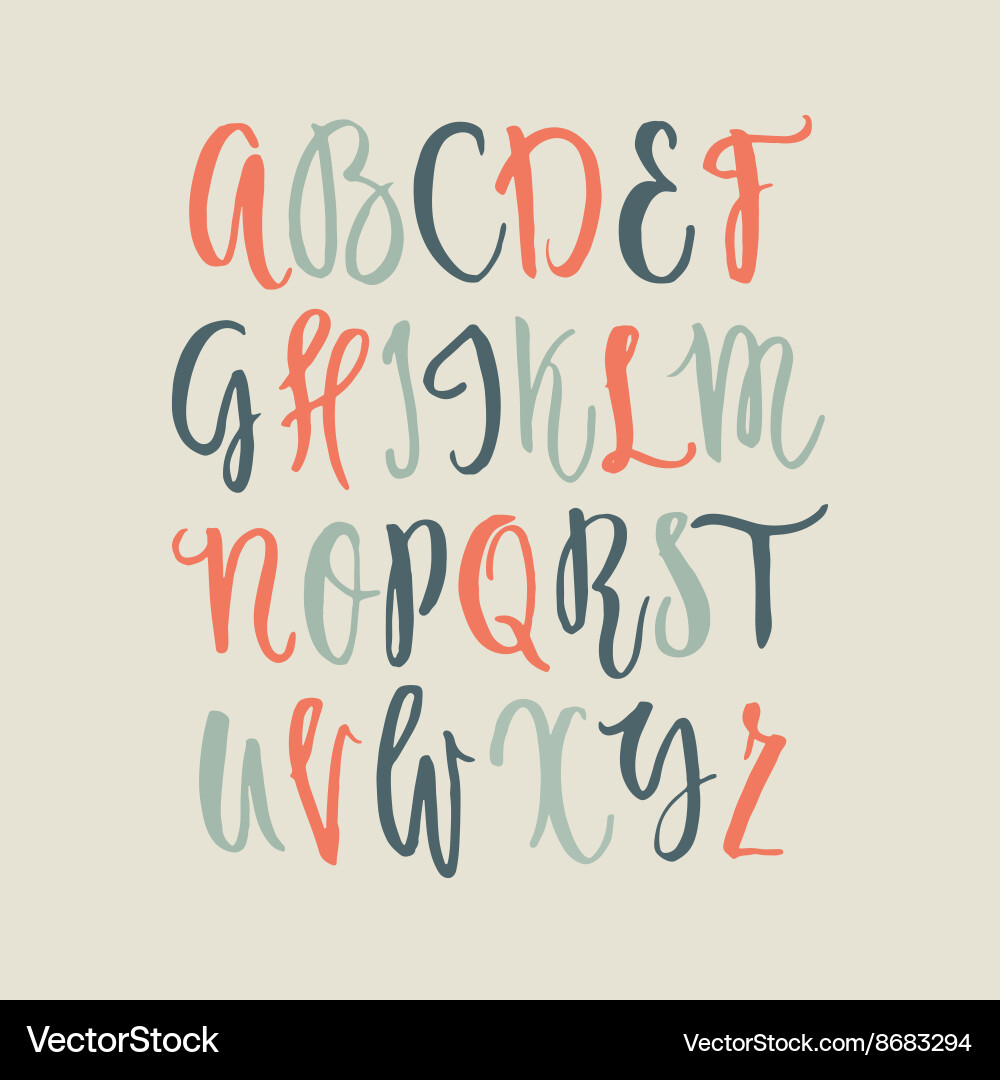 Alphabet Royalty Free Vector Image - VectorStock