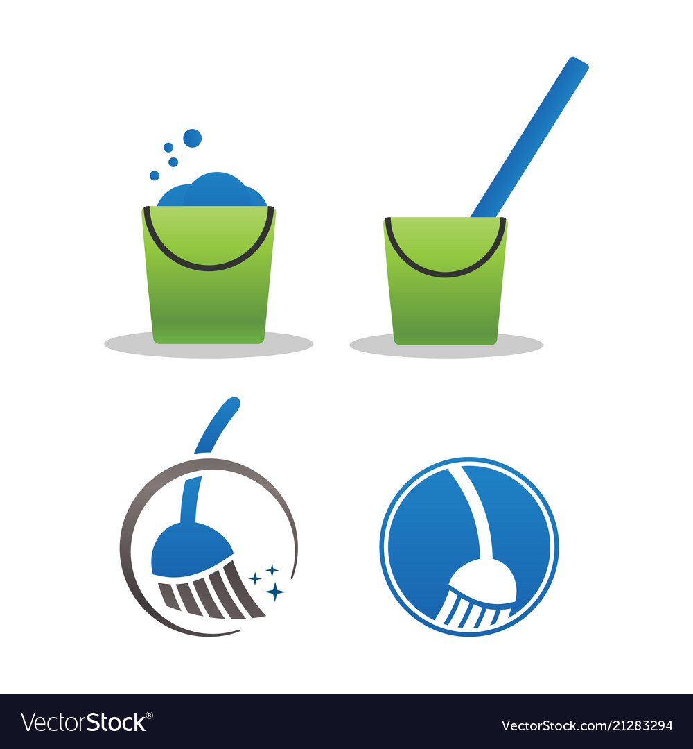 Cleaning Service Logo Design Template Royalty Free Vector Cleaning Service Logo Design Template Vector Image
