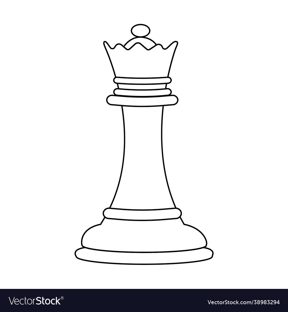 Red Queen Chess Standing Against Black Background Stock Photo