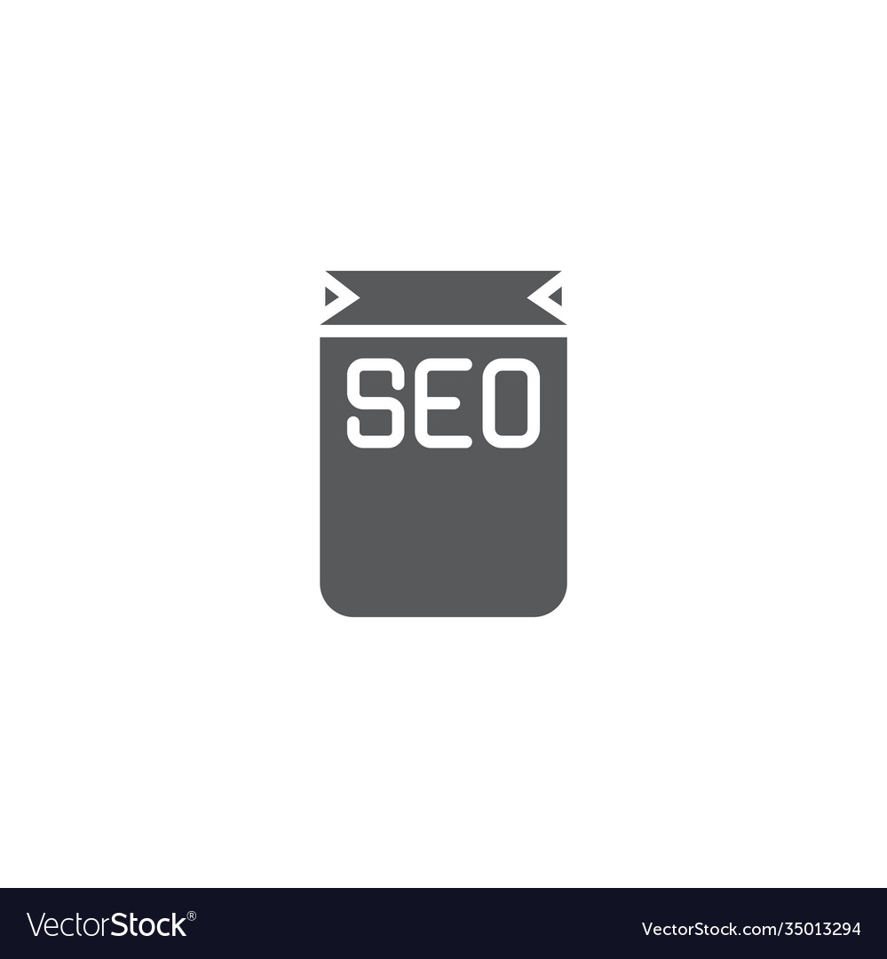 Seo package icon symbol isolated on white