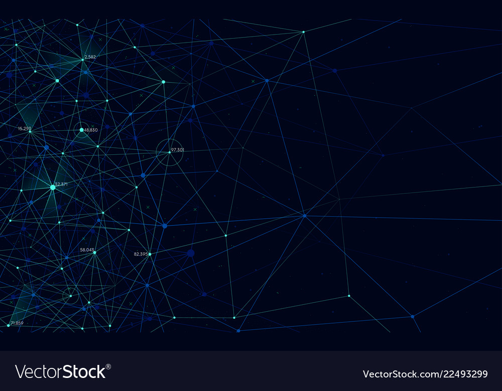 Analytical network polygonal structure with lines