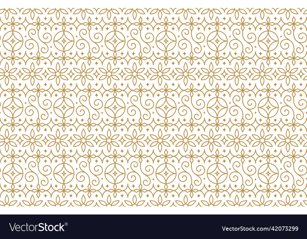 Elegant abstract floral ornament seamless pattern