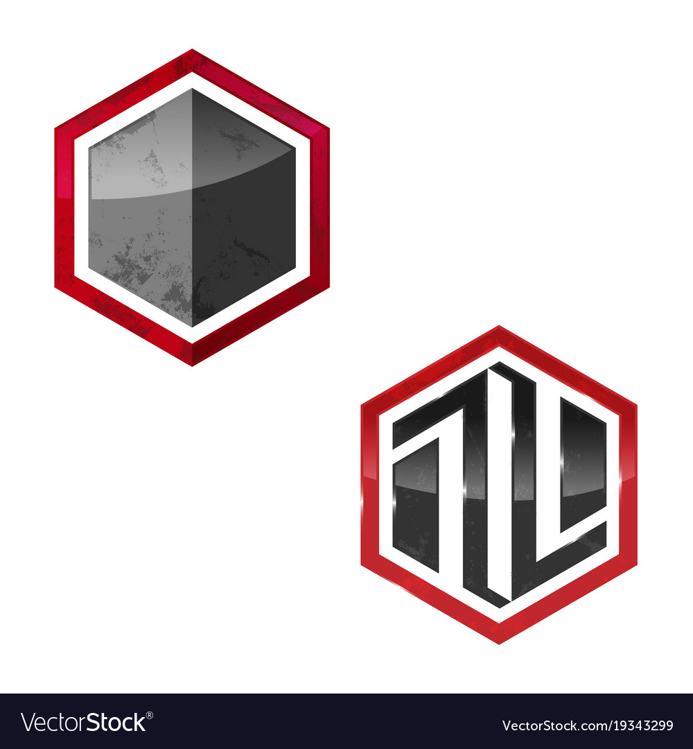 Hexagon logo concept template