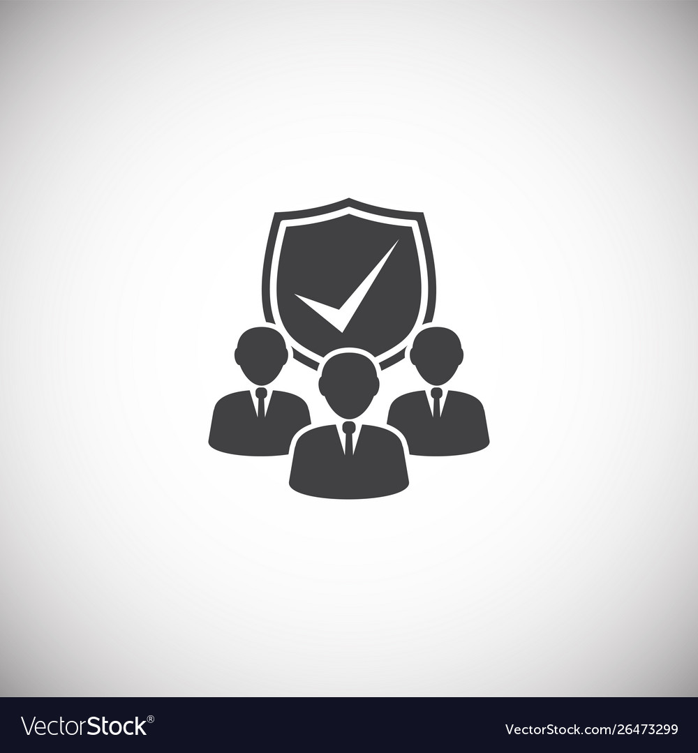 Insurance related icon on background for graphic