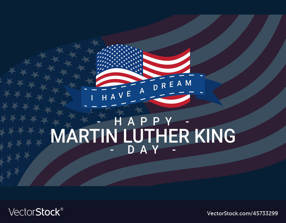 Martin luther king day themed design perfect Vector Image