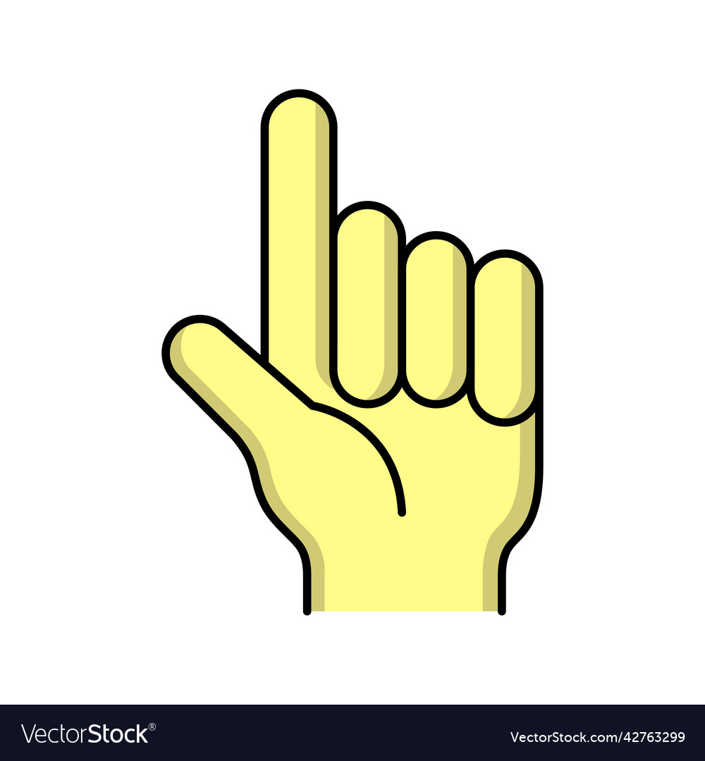 One Finger Icon Design Template Royalty Free Vector Image