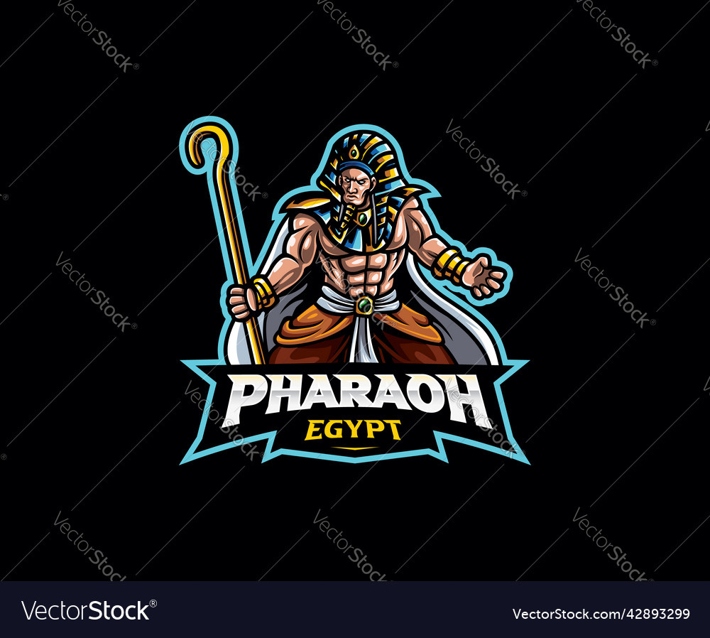 Pharaoh mascot logo design