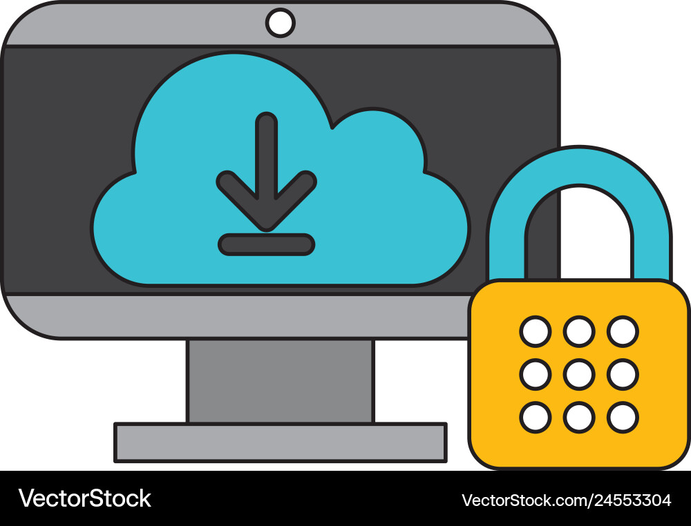 Cyber security data Royalty Free Vector Image - VectorStock