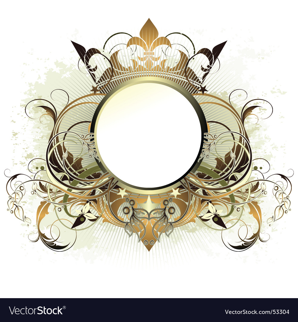 Ornamental shield Royalty Free Vector Image - VectorStock