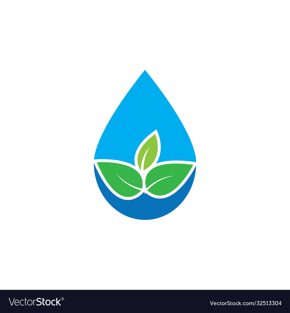 Water drop logo Royalty Free Vector Image - VectorStock