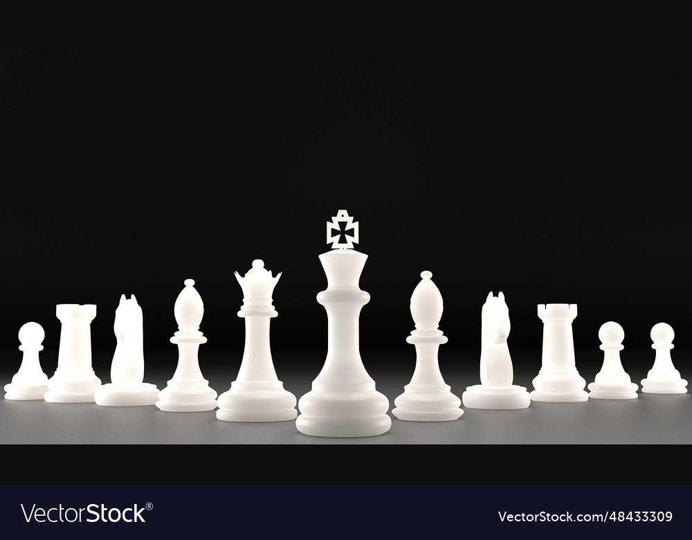 Premium Photo  Close-up king chess standing on black background.