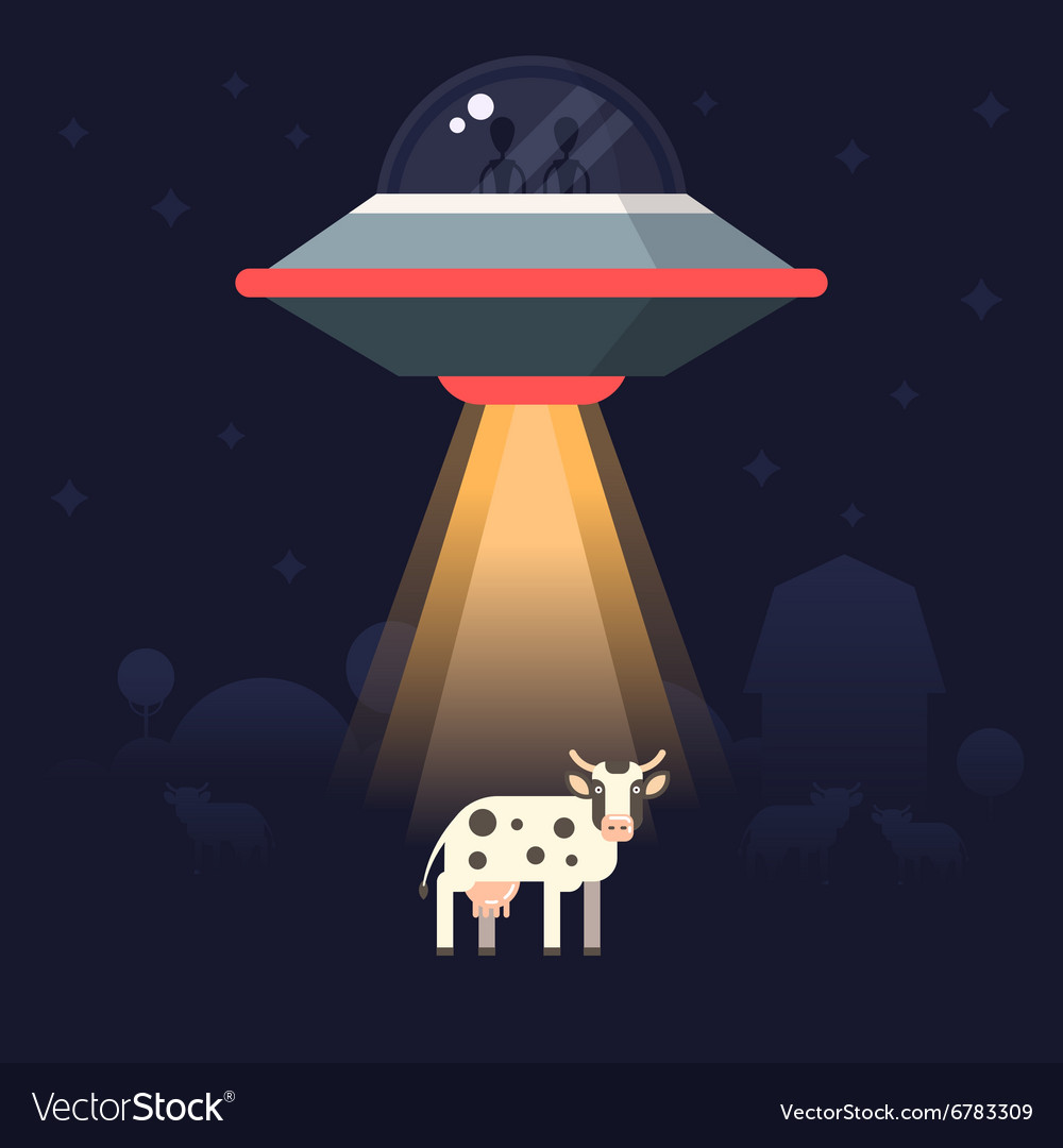 Aliens farm cow