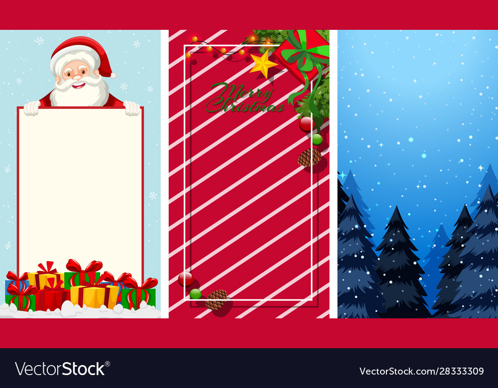 Background templates with christmas theme Vector Image