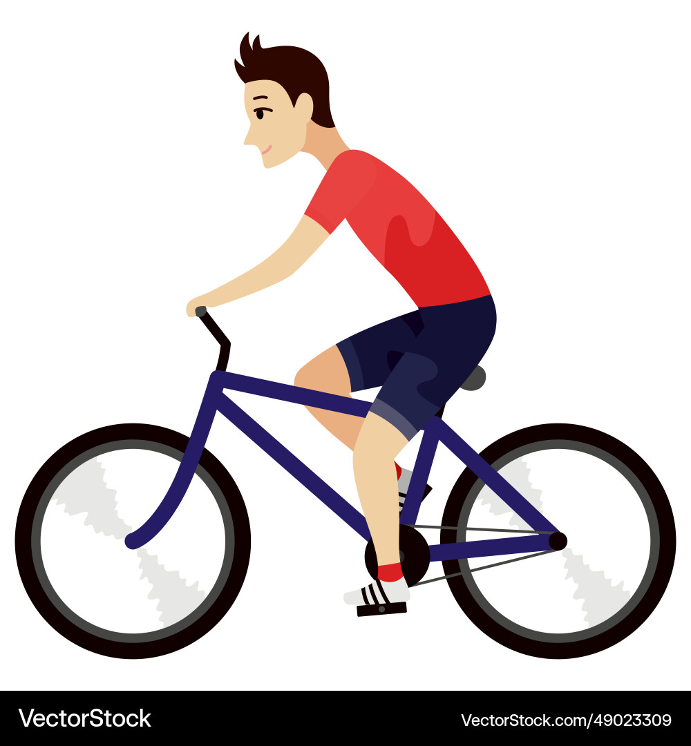 Cycling or riding animation icon animation Vector Image