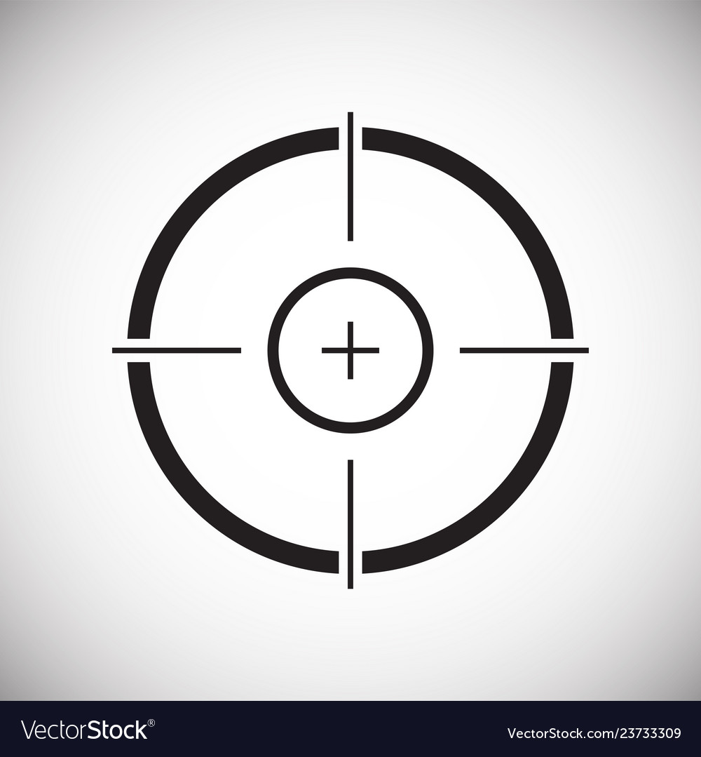 Target icon set on white background for graphic Vector Image