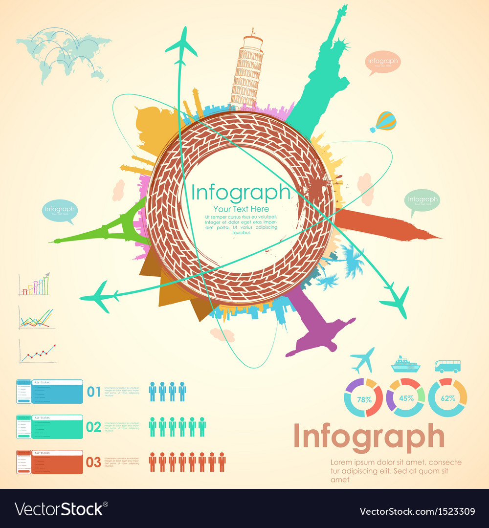 Travel infographic chart