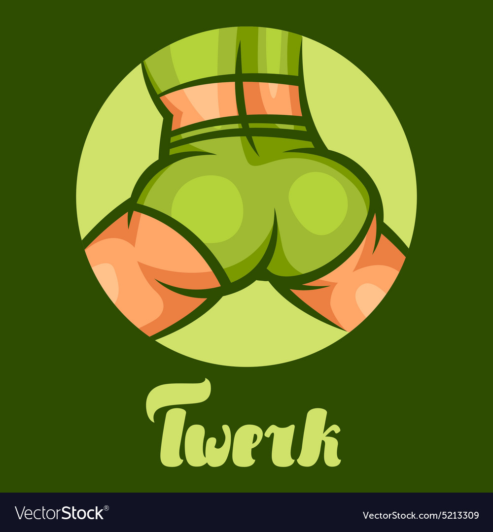 Twerk and booty dance for dancing Royalty Free Vector Image