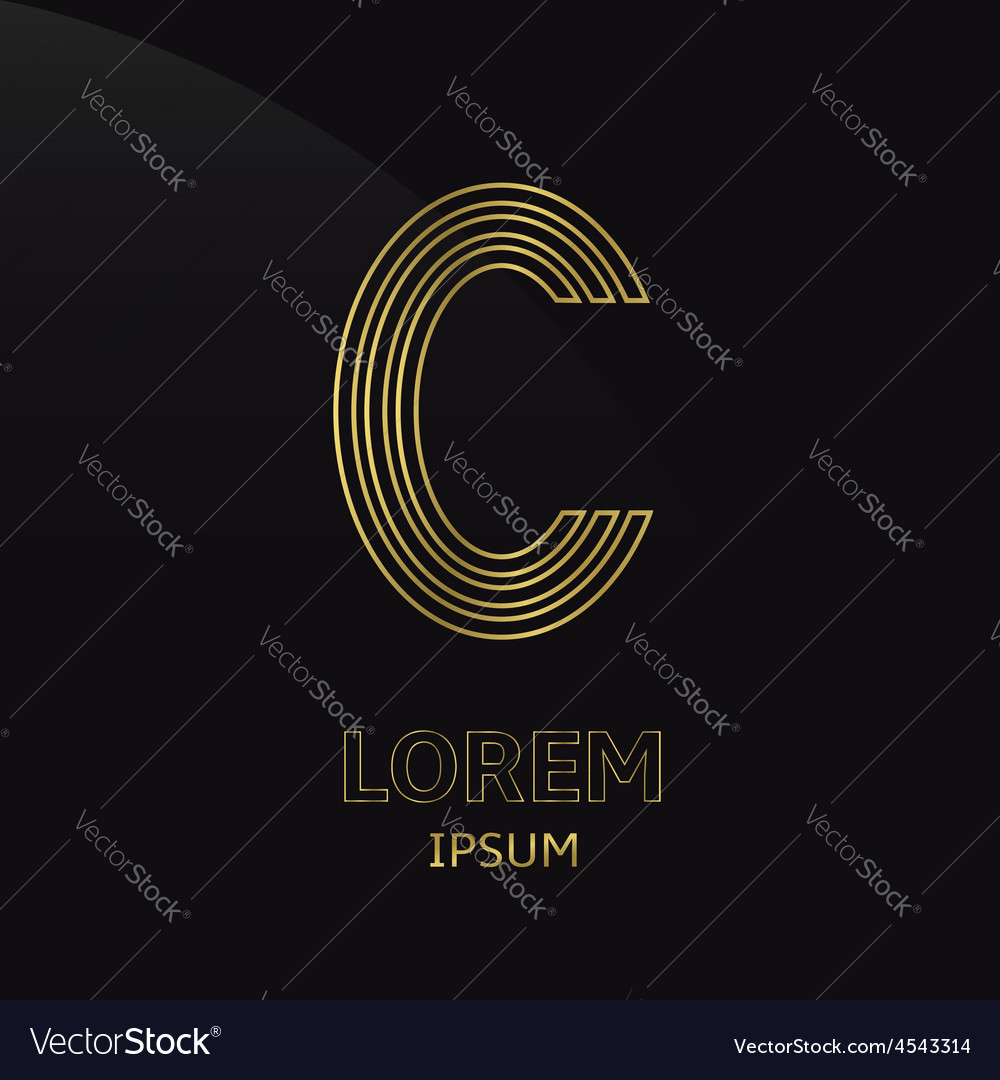 Letter C Royalty Free Vector Image - VectorStock