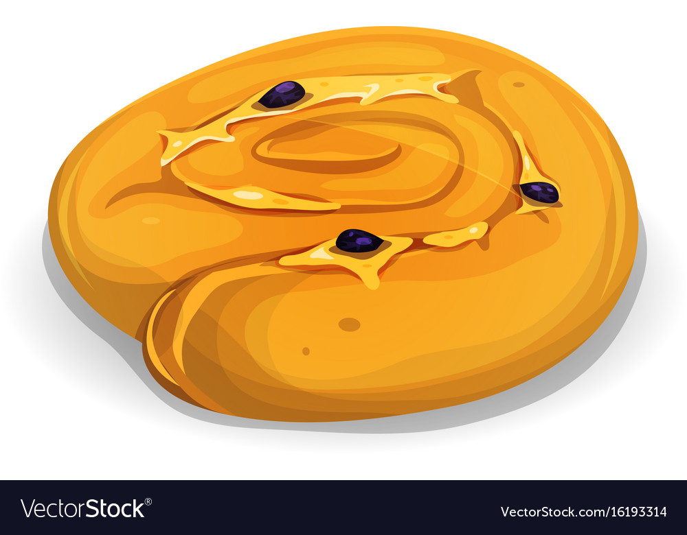 Raisin bread for french breakfast Royalty Free Vector Image
