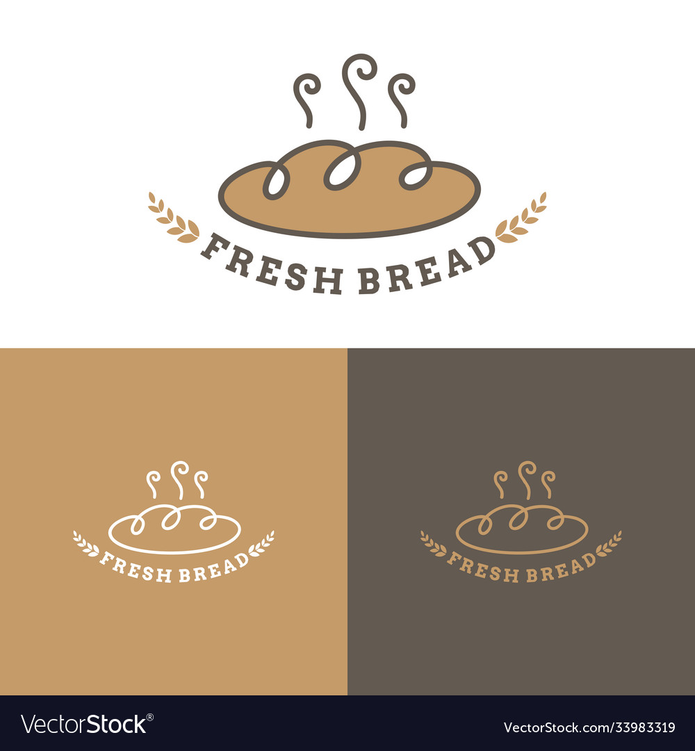 Bread logo template Royalty Free Vector Image VectorStock