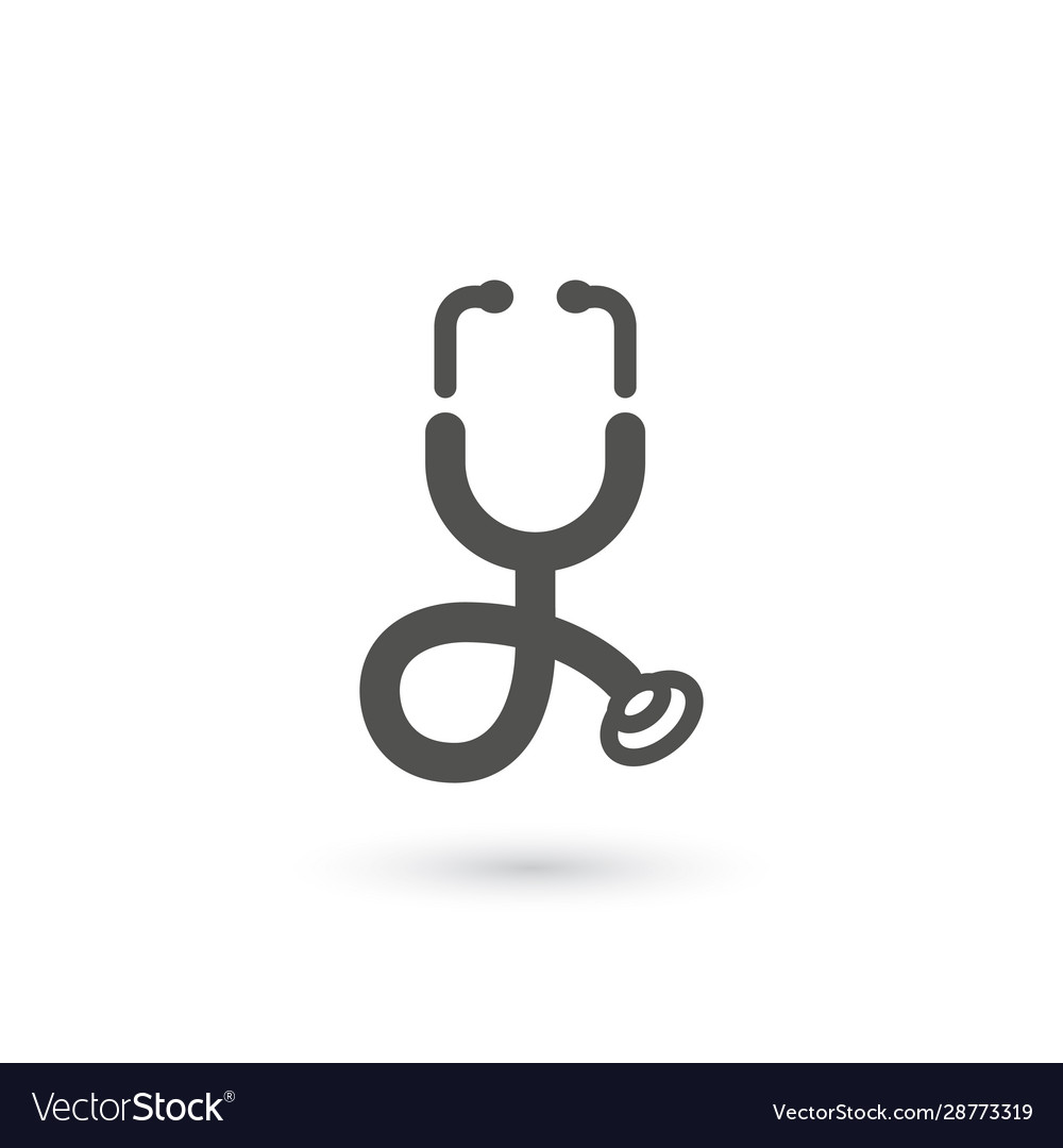 Stethoscope icon medical symbol stock isolated Vector Image